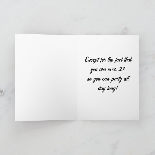 **ÜBER 21-KEIN MEHR ALS "KID" FÜR SICHERHEIT** KARTE (Innenseite)