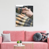 Über 3.000 Runden wurden von der M-240G abgefeuert Leinwanddruck (Insitu (Wohnzimmer))