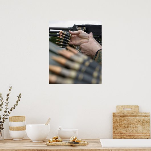 Über 3.000 Runden wurden von der M-240G abgefeuert Poster (Küche)