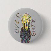 Über 60 Jahre alt Button Abzeichen 61. (Vorderseite)