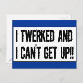 Über 75 hinwegtäuschen 'Ich habe gewerkelt und kan Postkarte (Vorne/Hinten)