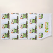 Über abdominalem Badetuch hinaus (Vorderseite)