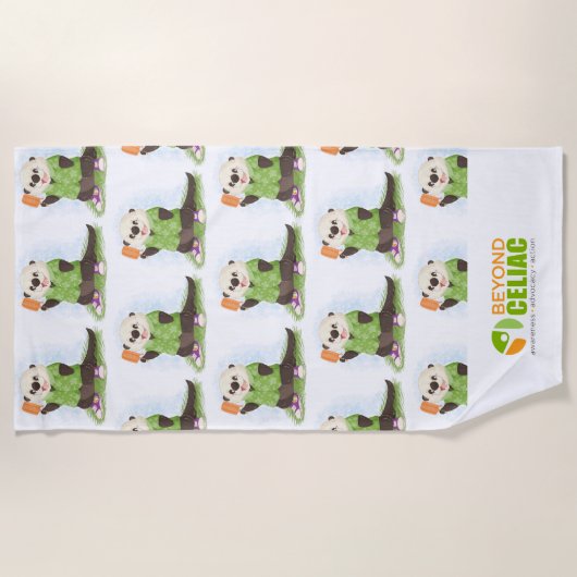 Über abdominalem Badetuch hinaus (Vorderseite)