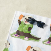 Über abdominalem Badetuch hinaus (Beispiel)