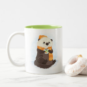 Über abdominaler Feiertags-Otter-Tasse hinaus Zweifarbige Tasse
