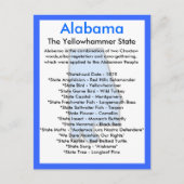 Über Alabama Postkarte (Vorderseite)