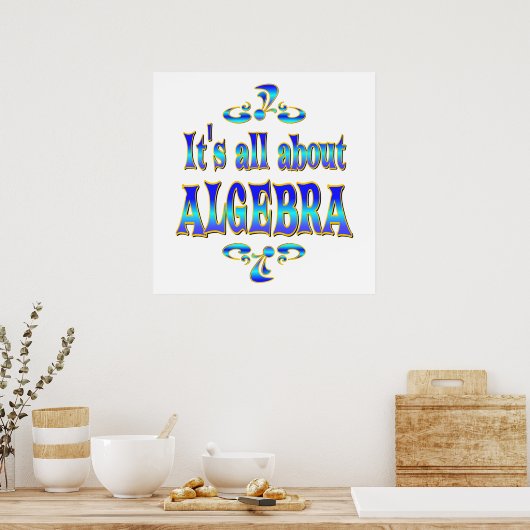ÜBER ALGEBRA POSTER (Küche)