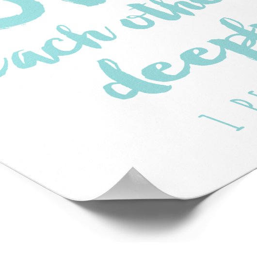 Über allen Liebe Poster Print (Ecke)