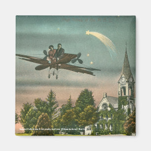Über alte Kapelle hoch fliegen Magnet