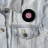 Über Angst Brustkrebs Bewusstsein Christlich rosa Button (Beispiel)