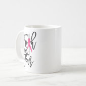 Über Angst Krebskrebs Bewusstsein Christlich Kaffeetasse (Vorderseite Links)