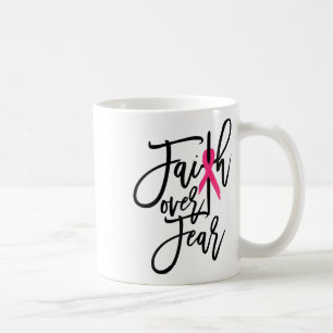 Über Angst Krebskrebs Bewusstsein Christlich Kaffeetasse