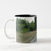 Über Appia Appian Weise römische Fahrbahn Zweifarbige Tasse (Links)