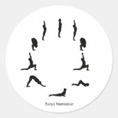 Über Aufkleber – Surya Namaskara (Vorderseite)