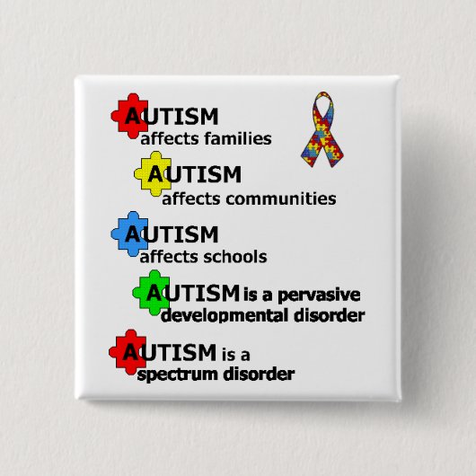 ÜBER AUTISMUS BUTTON (Vorderseite)