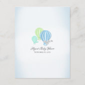 Über Babyprognosen Baby Shower Game Enclosure Begleitkarte (Rückseite)