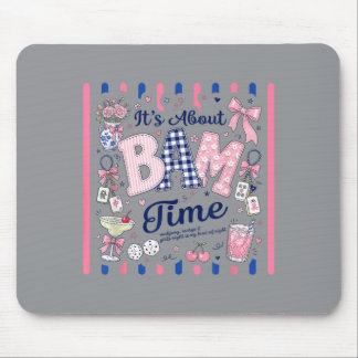 Über Bam Time Mahjong Mädchen Spiel Nacht Mädchen Mousepad