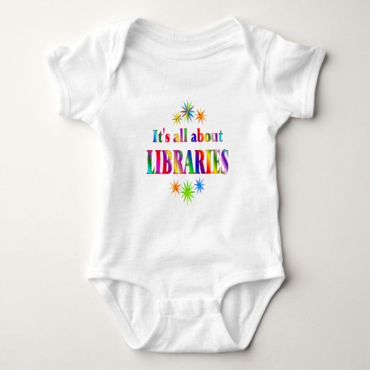 Über Bibliotheken Baby Strampler (Vorderseite)