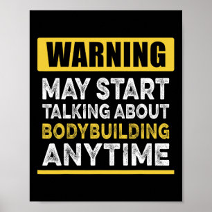 Über Bodybuilding reden immer lustig Bodybuild Poster