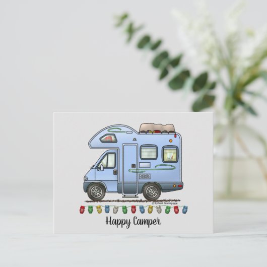Über Cab Camper RV Postkarte (Stehend Vorderseite)