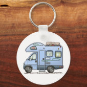 Über Cab Camper RV Schlüsselanhänger (Vorderseite)