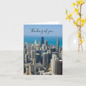 Über Chicago Denken Sie an Ihre Karte (Gelbe Blume)