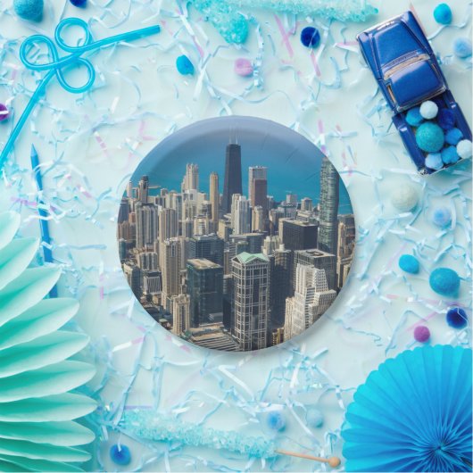 Über Chicago Pappteller (Party)