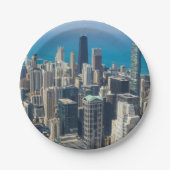 Über Chicago Pappteller (Vorderseite)