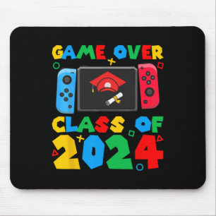 Über Cl of 2024 Video Gamer Students Funny Graduat Mousepad