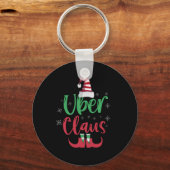 Uber Claus Funny Santa Family - passendes Geschenk Schlüsselanhänger (Vorderseite)