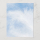 Über Cloud 9 Budget Bridal Dusche Einladung (Rückseite)