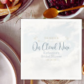 Über Cloud Nine Elegant Dusty Blue Paper Napkin Serviette