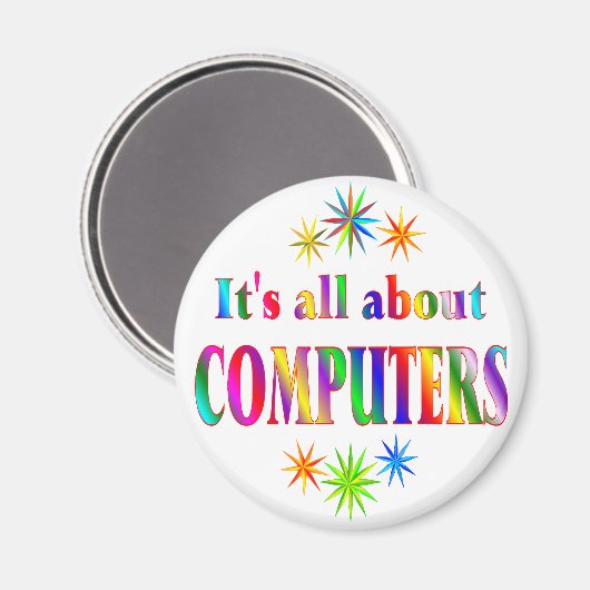 Über Computer Magnet (Vorderseite/Rückseite)