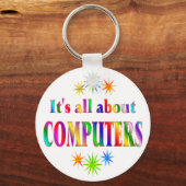 Über Computer Schlüsselanhänger (Vorderseite)