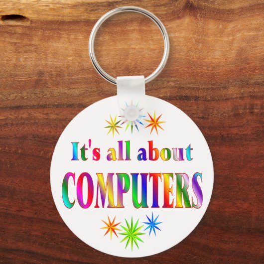 Über Computer Schlüsselanhänger (Vorderseite)
