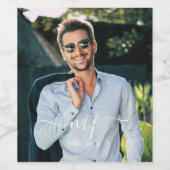 über das gesamte Foto Weinetikett (Einzelnes Label)