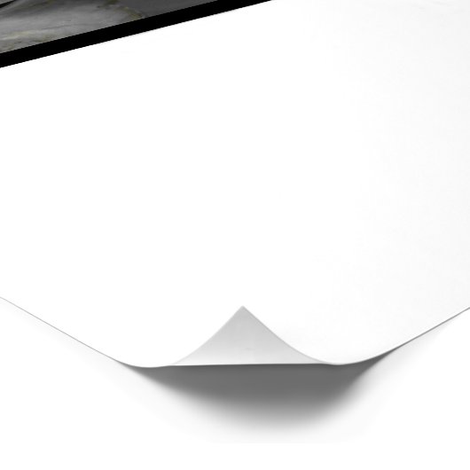 Über das Glossy Poster hinaus blühen (Ecke)