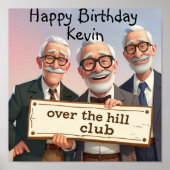 Über das Hügelposter Poster (Vorne)