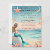 über das Leben der Meeresfische unter dem Meer Qui Einladung (Vorderseite)