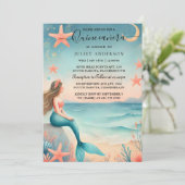 über das Leben der Meeresfische unter dem Meer Qui Einladung (Stehend Vorderseite)