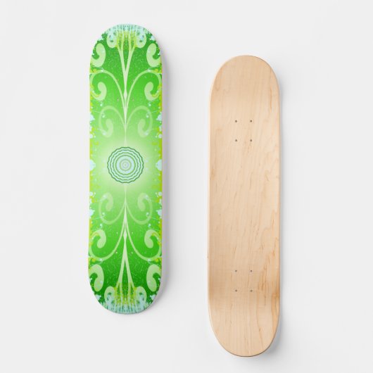 Über das Leben grün - - - - individuell Skateboard (Vorderseite)