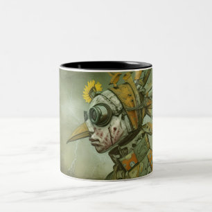 Über das Ödland blicken Zweifarbige Tasse