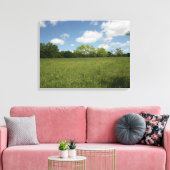 Über das offene Feld hinweg: Weitwinkelansicht Leinwanddruck (Insitu (Wohnzimmer))