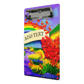 ÜBER DAS RAINBOW Spiral Foto Notebook Mini Klemmbrett (Gewinkelt2)