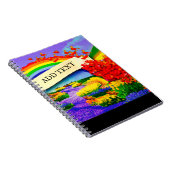 ÜBER DAS RAINBOW Spiral Foto Notebook Notizblock (Rechte Seite)