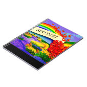 ÜBER DAS RAINBOW Spiral Foto Notebook Notizblock (Linke Seite)