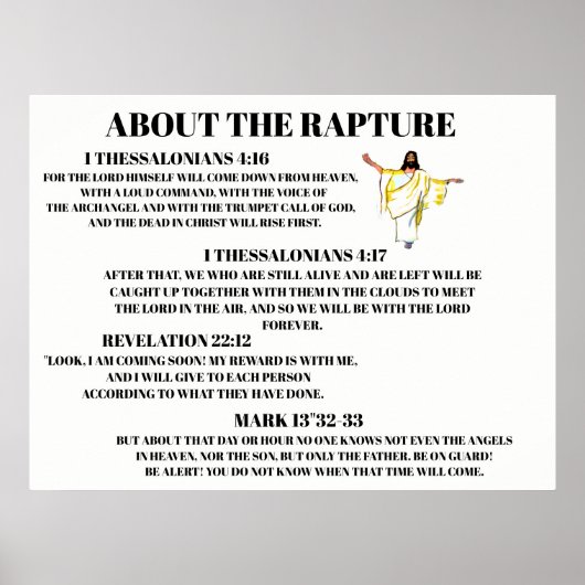 ÜBER DAS RAPTURE-Poster Poster (Vorne)