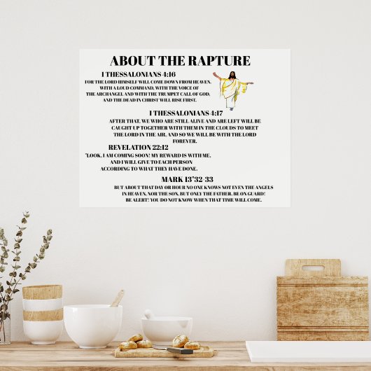 ÜBER DAS RAPTURE-Poster Poster (Küche)