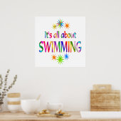Über das Schwimmen Poster (Küche)