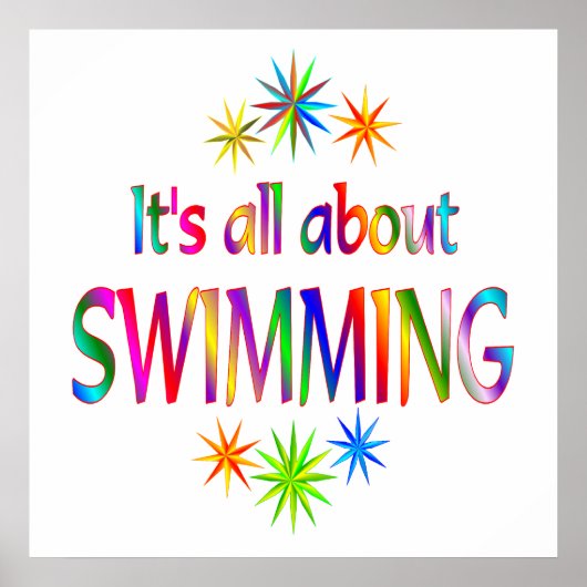 Über das Schwimmen Poster (Vorne)